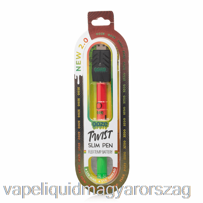 Ooze Slim Twist Pen 2.0 Flex Temp Akkumulátor Rasta Vape Liquid
